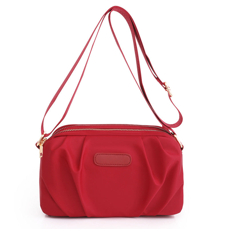 Stylish Pleated Simple Crossbody Bag