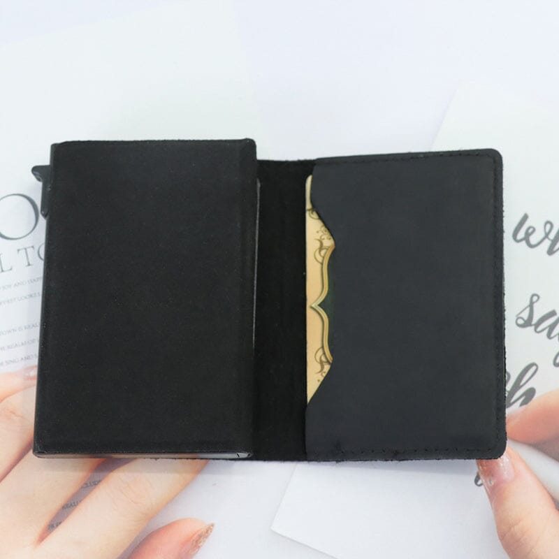 Multifunctional Wallet with Apple AirTag Case Cover Smart Anti-lost RFID Wallet