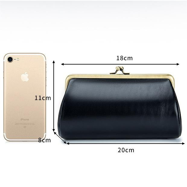 Metal Buckle Female Clip Bag