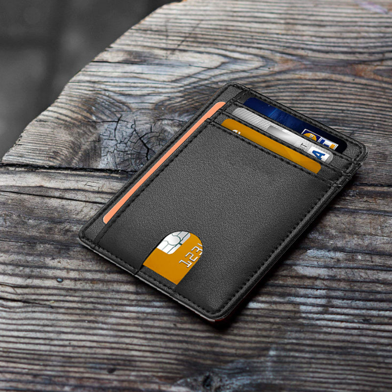 Slim Minimalist RFID Blocking Leather Wallets