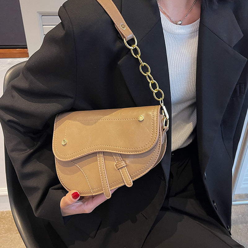 Luxury Vintage Ornament Saddle Bag