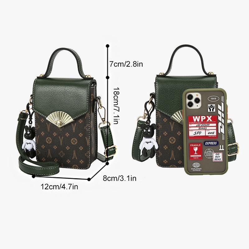 New Retro Fashion Cross Flower Envelope Design Mini Mobile Phone Bag