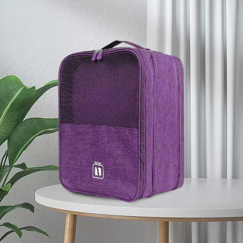 Travel Three-layer Portable Storage Shoe Bag