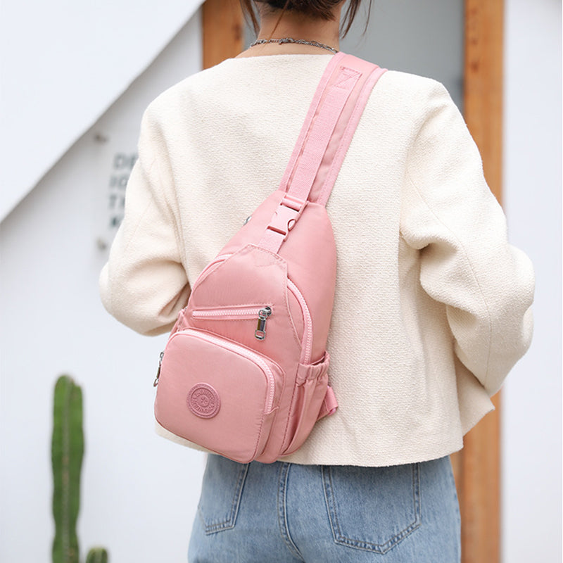 Multi-Pocket Waterproof Canvas Daily Shopping Backpack