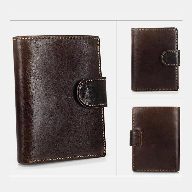 Multi-slot Trifold PU Leather Vintage Wallet