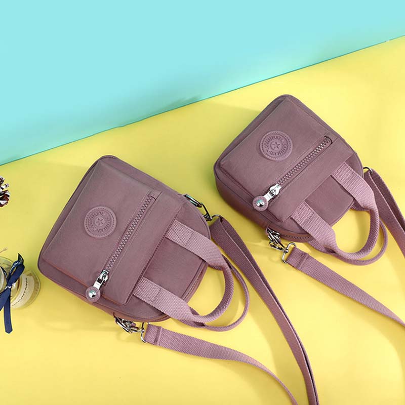 Nylon Satchel Handbag