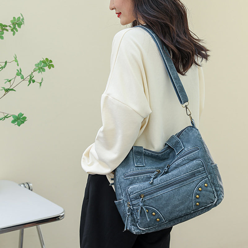 Denim Color Tote Handbags