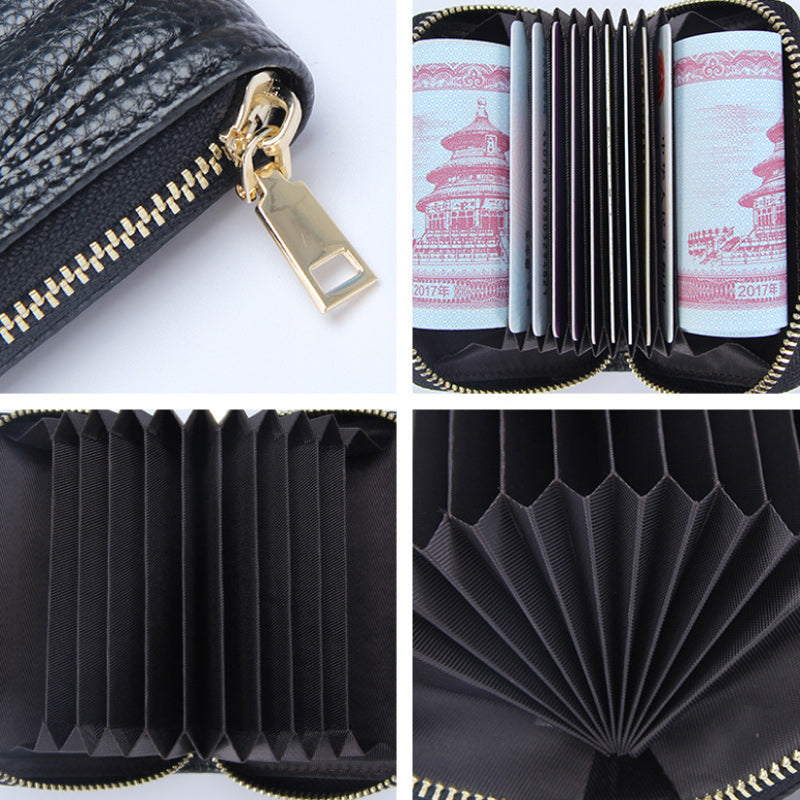 Women's RFID Organ Card Holder Wallet