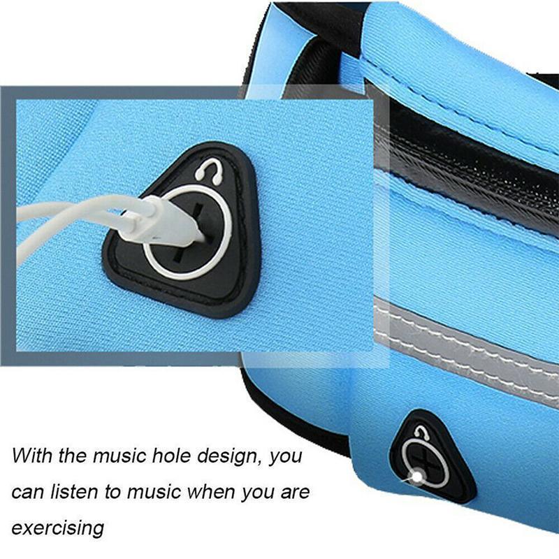 Waterproof running waist belt bag