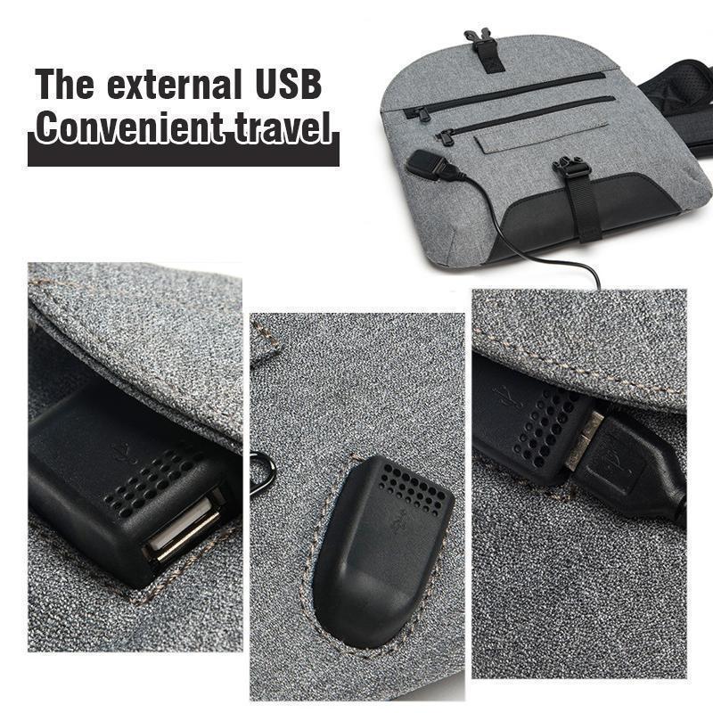 Retro Rectangles Crossbody Bag，Sling Bag