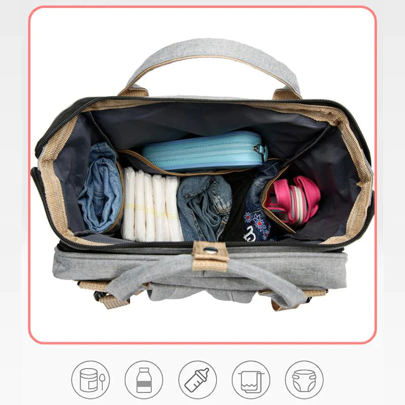 All-in-one Baby Diaper Backpack