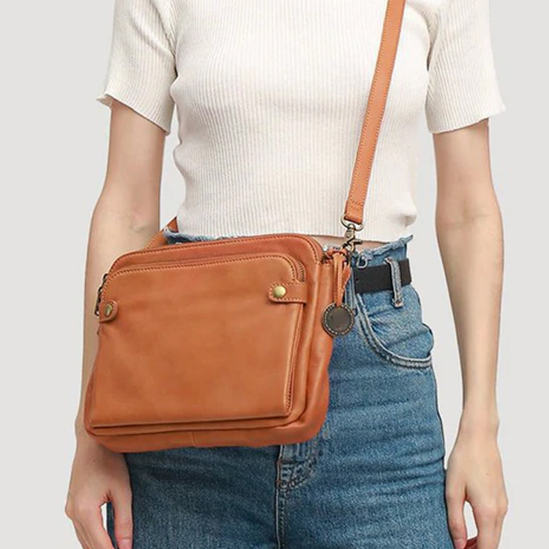 Three-Layer Crossbody Shoulder & Clutch Bag