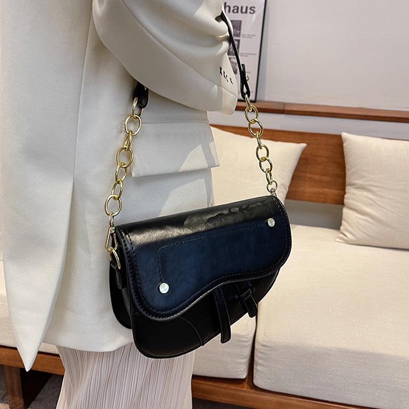 Luxury Vintage Ornament Saddle Bag