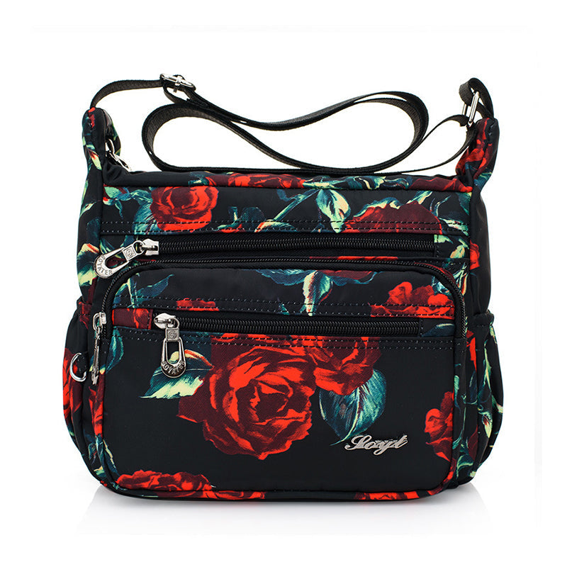Women's Multi-Pocket Nylon Shoulder Handbag