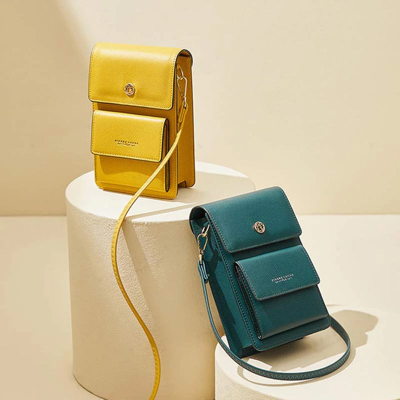 Women's Functional Phone Bag, Small Crossbody Bag with Card Holder