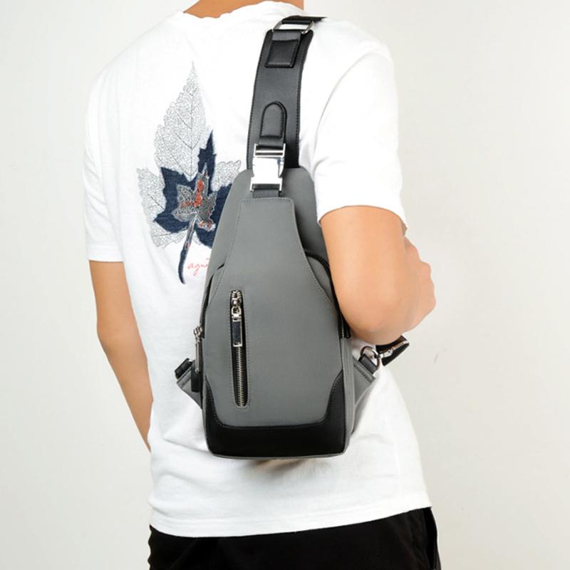 Casual USB Chest Bag