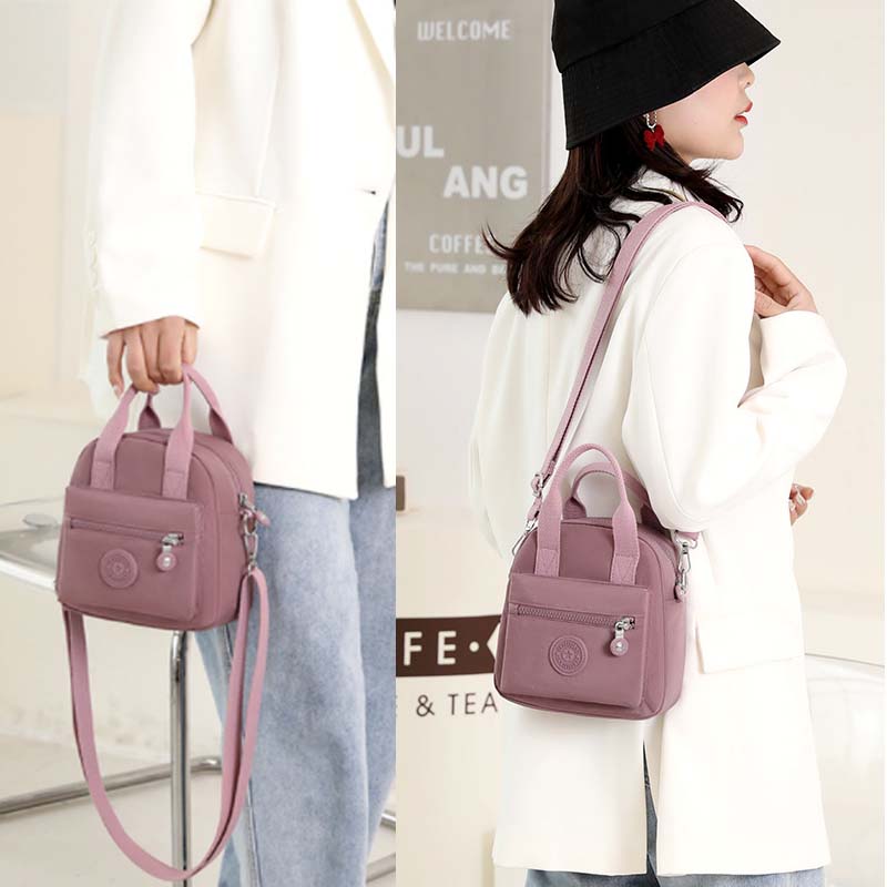 Nylon Satchel Handbag