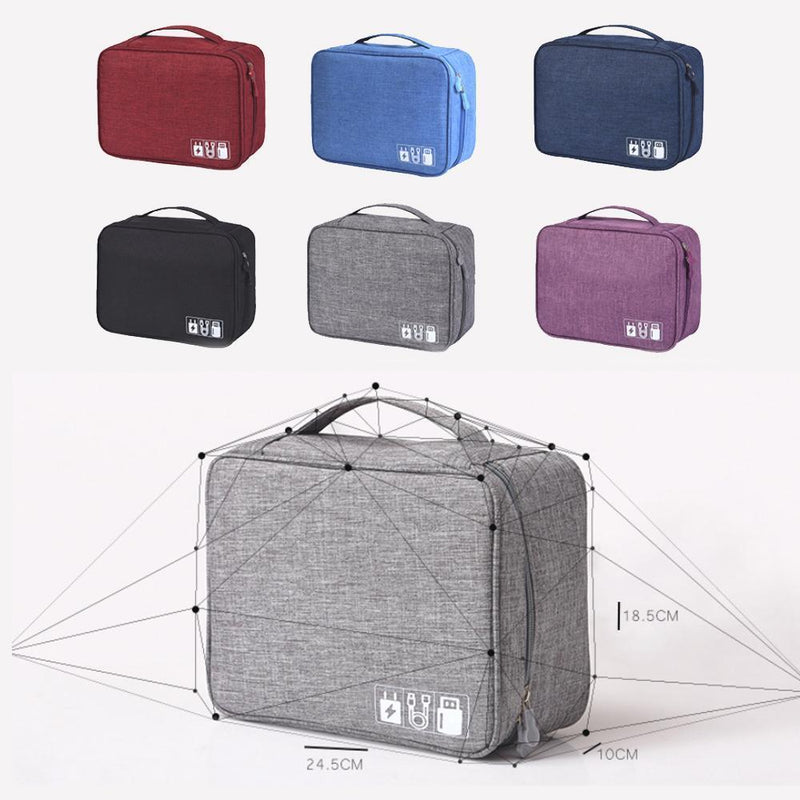 Multi-Function Data Cable Storage Bag