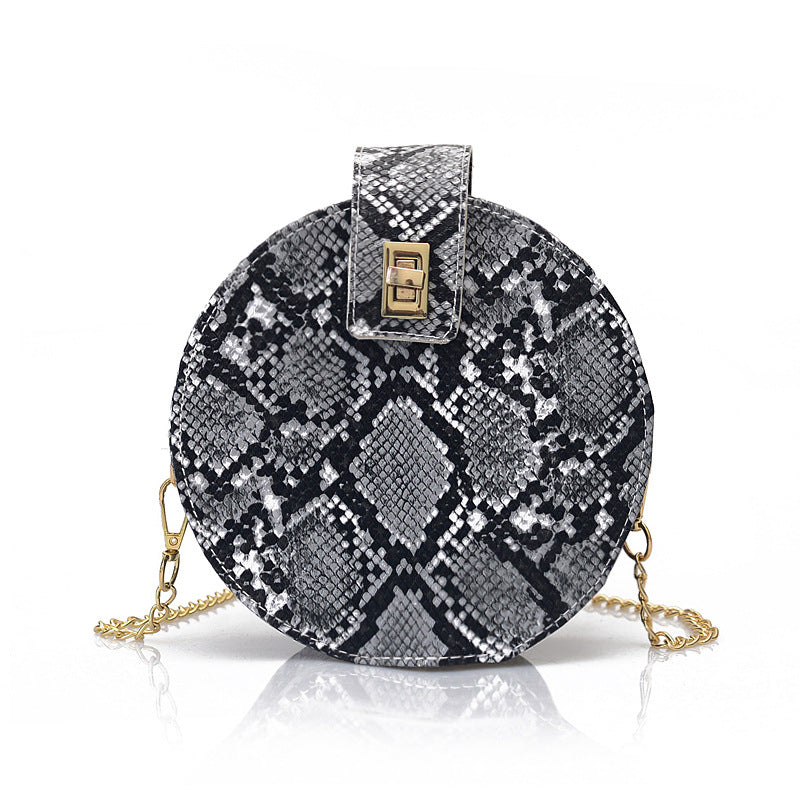 Newest Hot Fashion Snake Skin Printed Messenger Bag