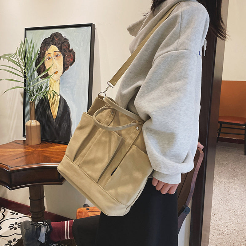 Retro Versatile Casual Canvas Portable Messenger Bag