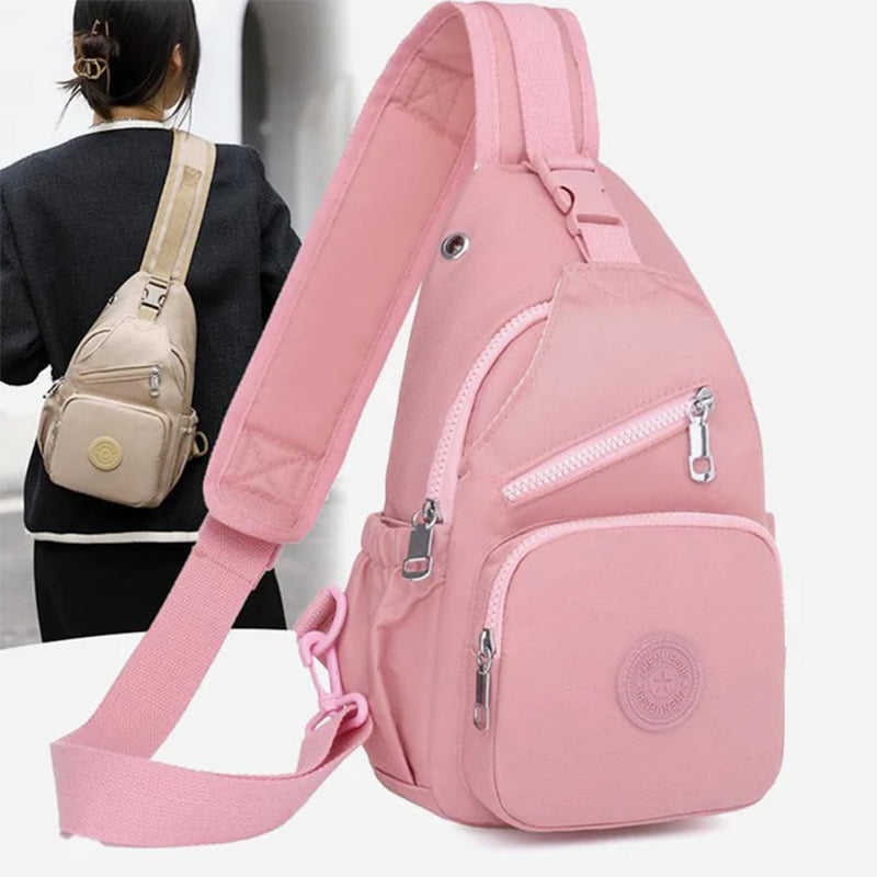 Multi-Pocket Waterproof Canvas Daily Shopping Backpack