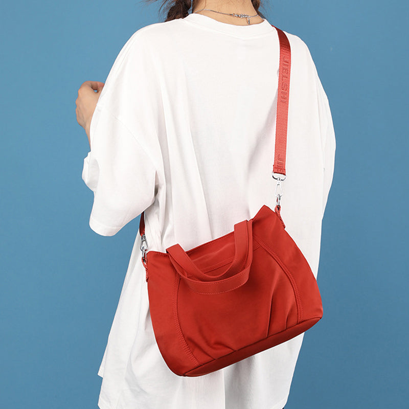 Women's Crossbody Lightweight Multi-Pocket Zipper Pocket Nylon Shoulder Bag