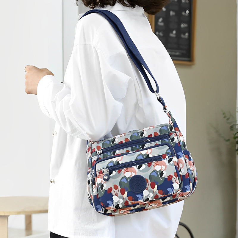 Printed Nylon Shoulder Bag