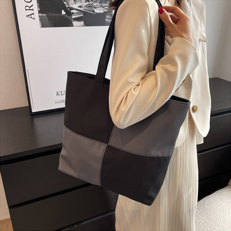 Patchwork Check Shoulder Bag