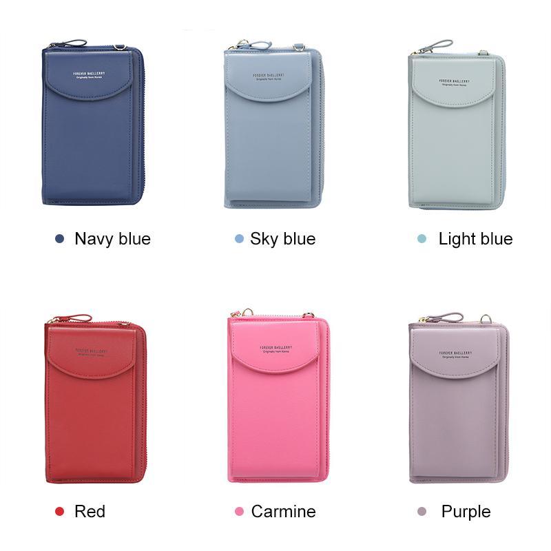 Shoulder Bag Women's Multifunction Phone Bag, Ladies Crossbody Card Slots Wallet