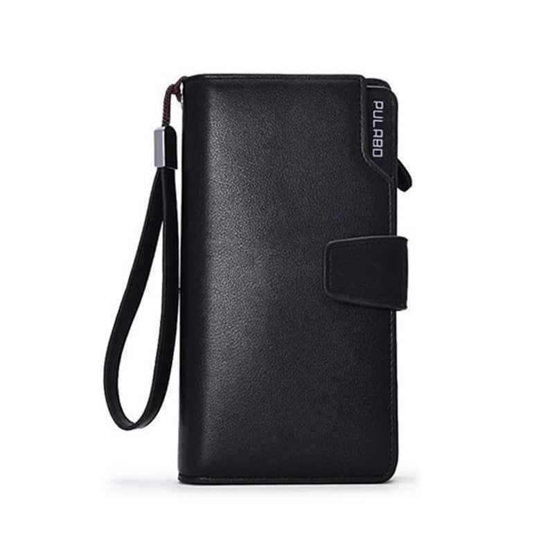 Men's Long Wallet With Wristlet, Multi-Pocket Cell Phone/Card Holder Clutch Bag