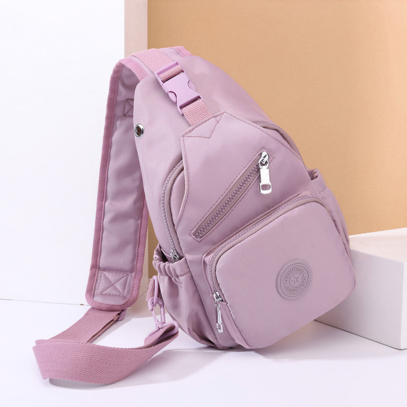Multi-Pocket Waterproof Canvas Daily Shopping Backpack