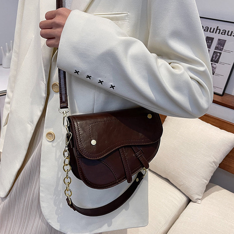 Luxury Vintage Ornament Saddle Bag