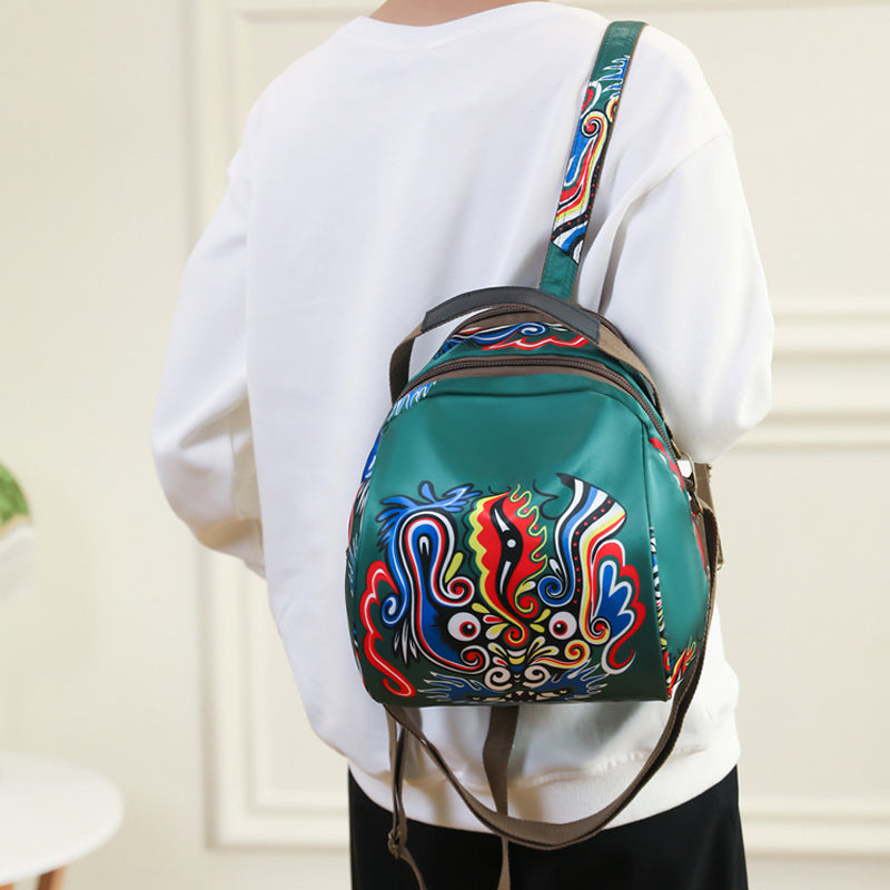 Printed Round Shoulder Bag