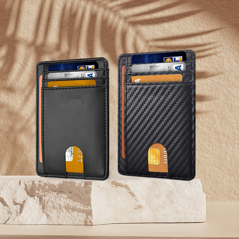 Slim Minimalist RFID Blocking Leather Wallets