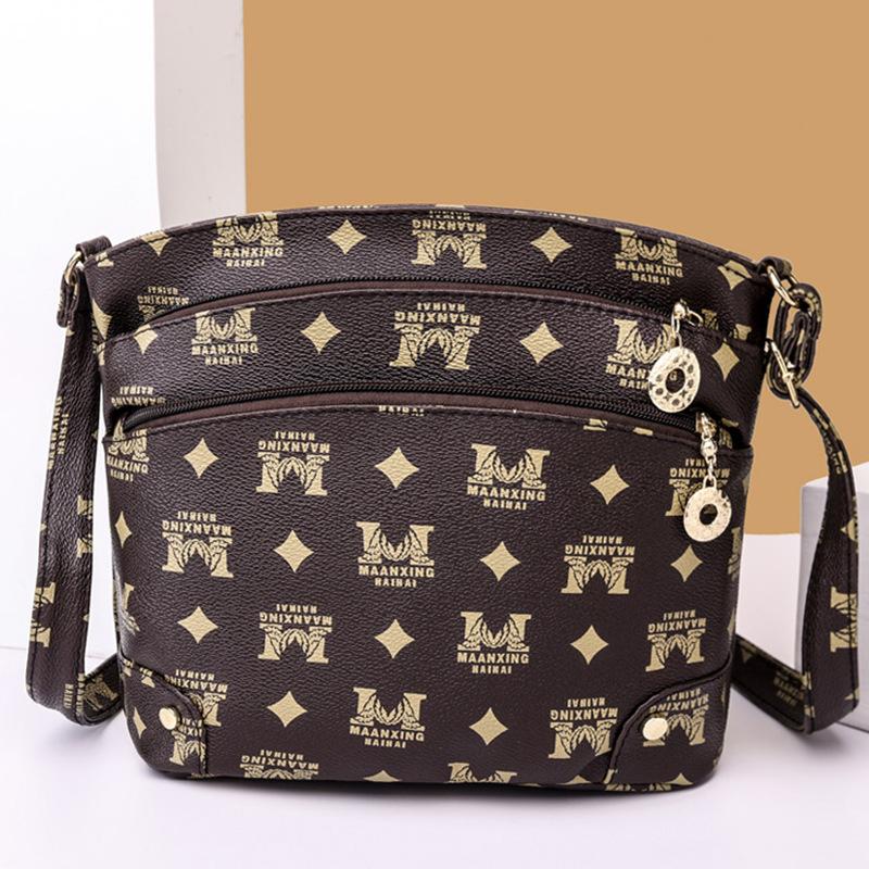 New Retro Printed Single-Shoulder Bag