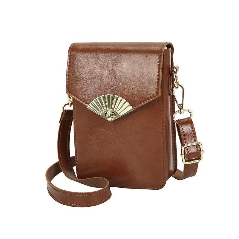 New Retro Fashion Cross Flower Envelope Design Mini Mobile Phone Bag