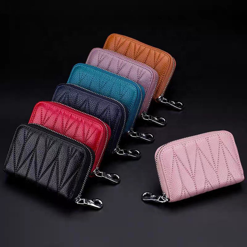 Women's RFID Organ Card Holder Wallet