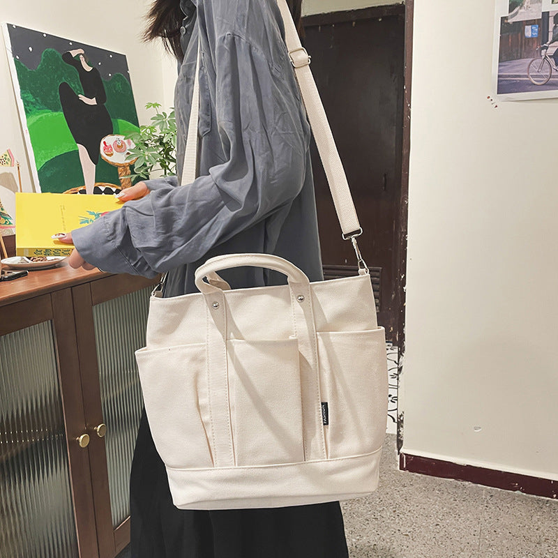 Retro Versatile Casual Canvas Portable Messenger Bag