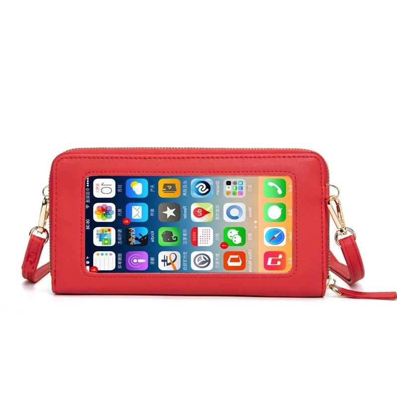 Touch Screen Crossbody Cellphone Purse, with RFID Blocking