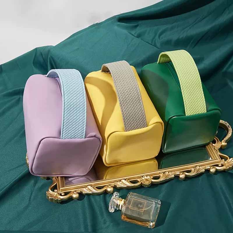 Portable Waterproof Candy Color Square Storage Bag
