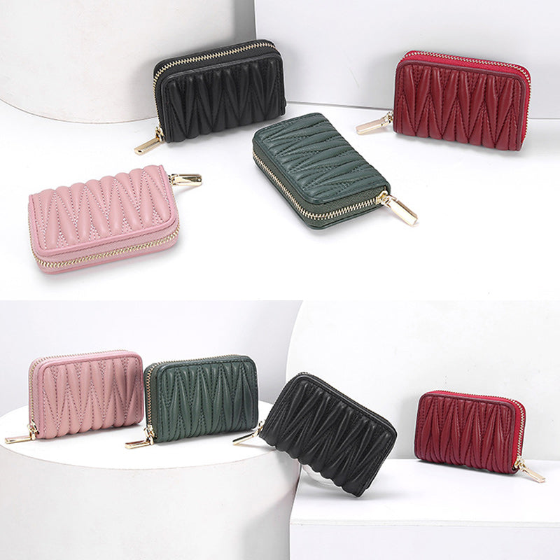 Women's RFID Organ Card Holder Wallet