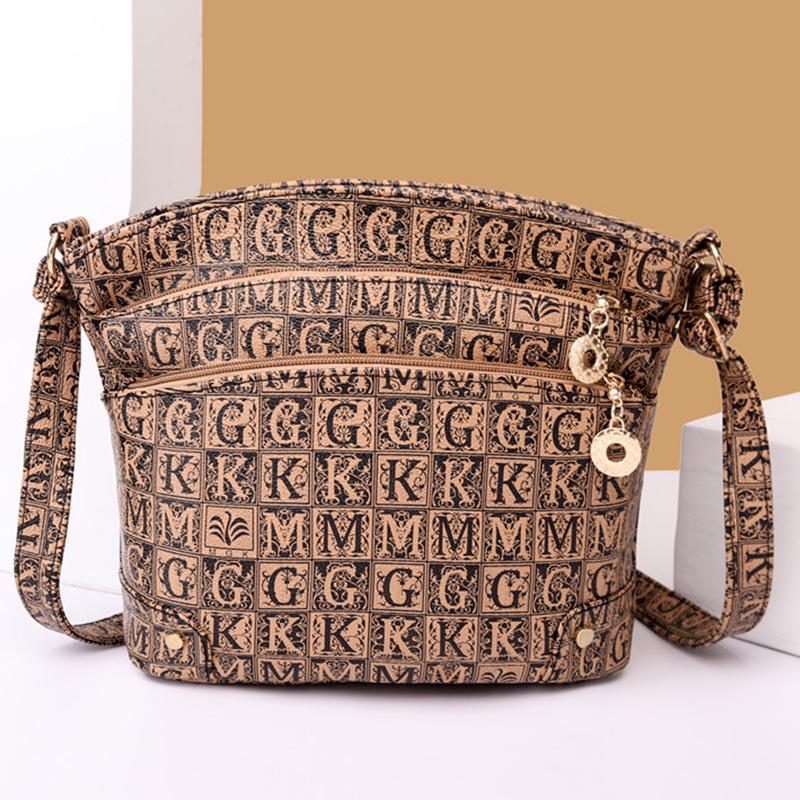 New Retro Printed Single-Shoulder Bag