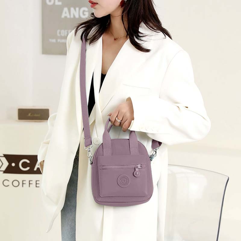 Nylon Satchel Handbag