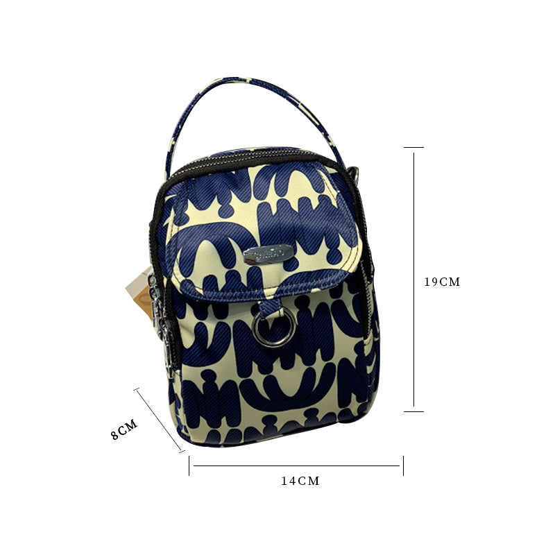 Nylon Print Crossbody Bag