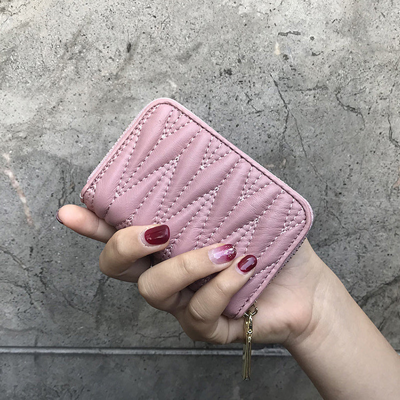 Women's RFID Organ Card Holder Wallet