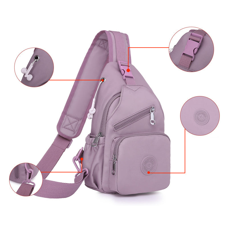 Multi-Pocket Waterproof Canvas Daily Shopping Backpack