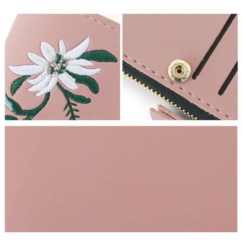 Embroid Women Short Wallets