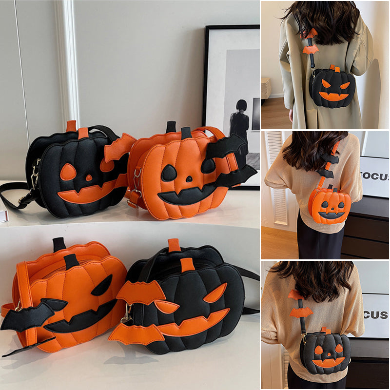 Halloween Creative Cartoon Pumpkin Crossbody Bag