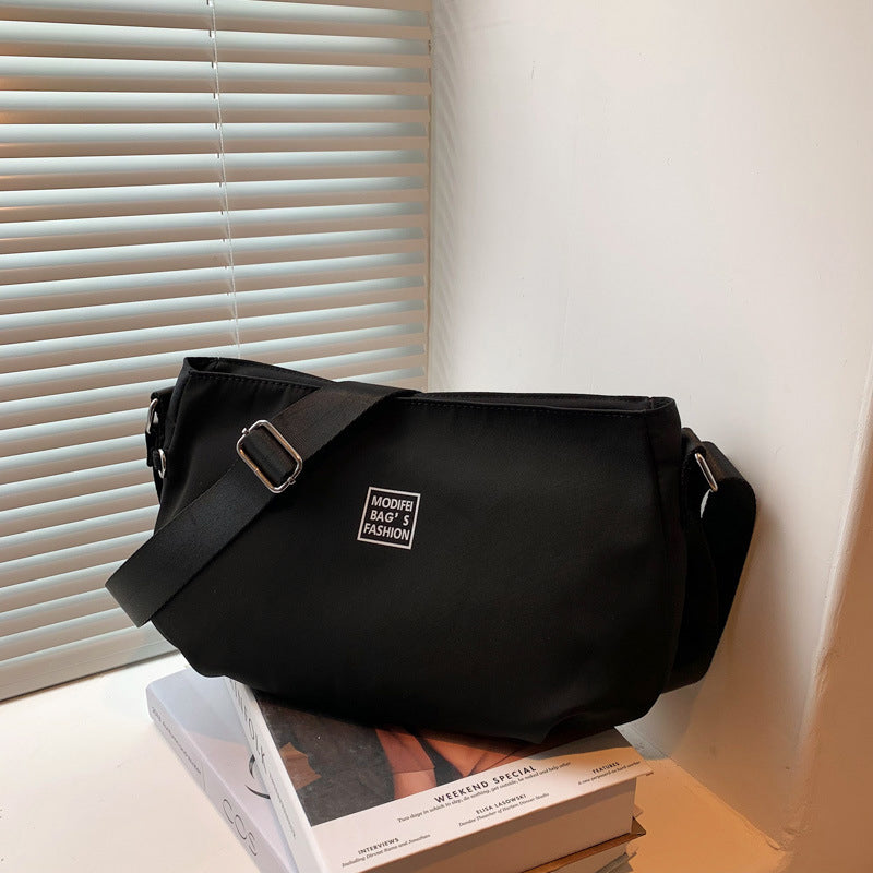 Classic Solid Nylon Crossbody Bag