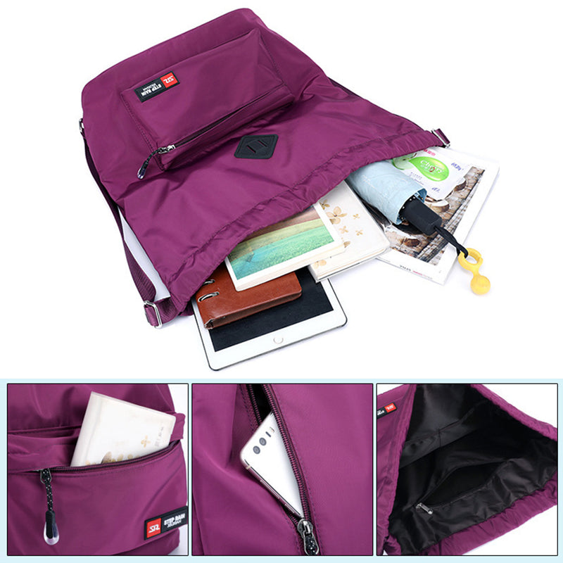 Drawstring Folding Backpack Outdoor Travel Bag